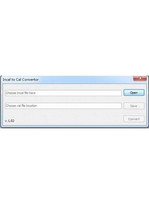 Free Calfile Incal files to Cal convertor work for calterm